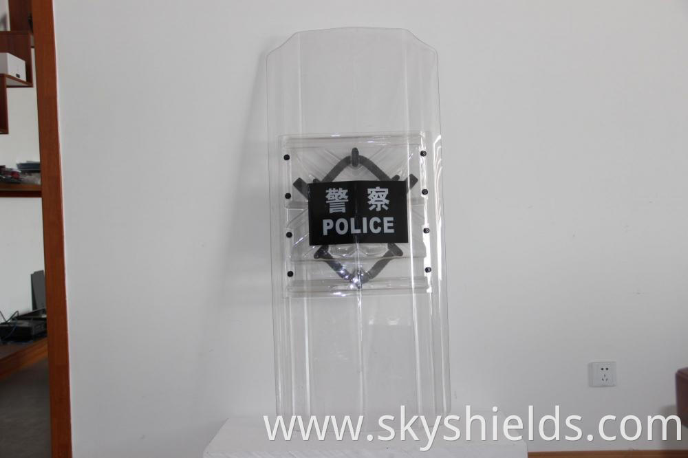 security person transparent protective shield